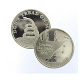 (2) .999 Pure Silver Boston Tea Party Coins