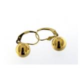14kt Gold Ball Designer Earrings