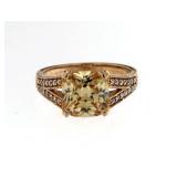 Cushion Cut 3.50 ct Morganite Designer Ring