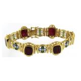Quality 36.00 ct Garnet & Gemstone Bracelet