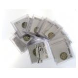 Collection (17) Better Mercury Silver Dimes