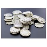 (50) Collection Mixed Date & Type Silver Dimes