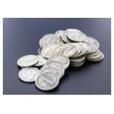 (50) Collection Mixed Date & Type Silver Dimes