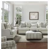Fusion Hobbs Flannel Sofa & Love