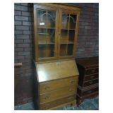 Antique Maple Drop Front Secretary