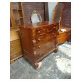 Gorgeous Flame Mahogany Empire Chest