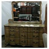 French Provincial Dresser & Mirror