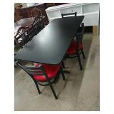 Bistro Set W/Metal Chairs