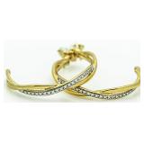 XX-Large Diamond Accent Hoop Earrings