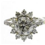 14kt Gold 4.21 ct Round Brilliant Diamond Ring