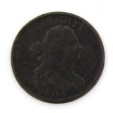 Rare 1804 Draped Bust Half Cent *Key
