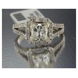 14kt Gold Princess Cut 2.05 ct Diamond Ring