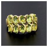 Genuine 2.00 ct Peridot Anniversary Ring