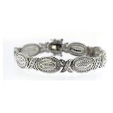 Channel Set & Baguette 12.00 ct Tennis Bracelet