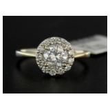 14kt Gold Round Brilliant 1.51 ct  Diamond Ring