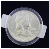 1963 BU Franklin Silver Half Dollar