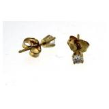 14kt Gold Brilliant .35 ct Diamond Stud Earrings
