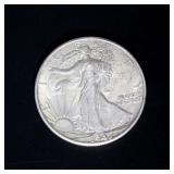 1941-D BU Walking Liberty Silver Half Dollar