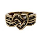 10kt Gold 1/2 ct Diamond Heart Ring
