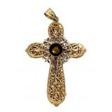 14kt Gold Large Cross Pendant