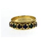14kt Gold Natural Gemstone Super Thick Ring