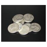 (10) Mixed Date Washington Silver Quarters