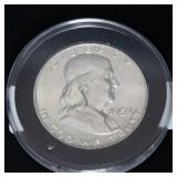 1959 BU Franklin Silver Half Dollar