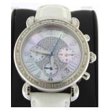 $1350 JBW Ladies MOP Diamond Designer Watch