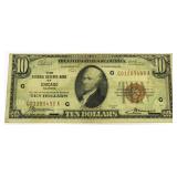 1929 Chicago $10 National Currency Bank Note