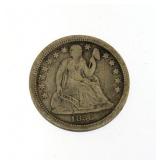1856 Seated Liberty Silver Dime