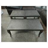 Rustic Stone Colored Coffee & End Tables