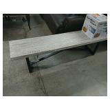 White Wash XLong Bench