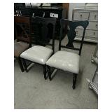 Black Cloth Bottom Chairs