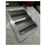 Chrome & White Driftwood Mirror