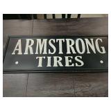 Metal Armstrong Tires Sign