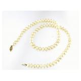 14kt Gold Natural 8-8.5 mm Pearl 18" Necklace