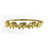 Beautiful Large Elephant Cuff Bracelet