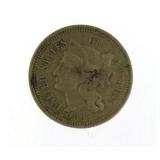1865 - 3 Cent Nickel