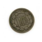 1865 - 3 Cent Nickel