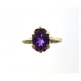 14kt Gold Natural 2.20 ct Purple Sapphire Ring