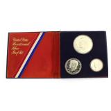 1976 Bicentennial 3 pc Silver Coin Set