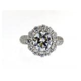 Brilliant 4.10 ct White Topaz Solitaire Ring