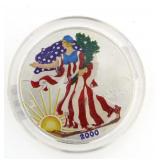 2000 Colorized American Eagle Silver Dollar