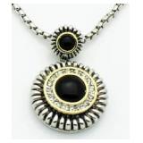 Black & White Medallion Style Pendant