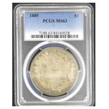 1889 MS63 Morgan Silver Dollar
