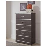 Ashley b132-46 Annikus Gray Highboy Chest
