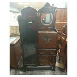 Fancy Oak Side By Side Secretary