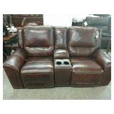 Ashley u766 Leather Reclining Loveseat