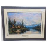 Cathedral Mountain Lodge Giclee by Thomas Kinkade