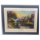 Cobblestone Bridge Giclee by Thomas Kinkade
